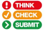 Think. Check. Submit. logo